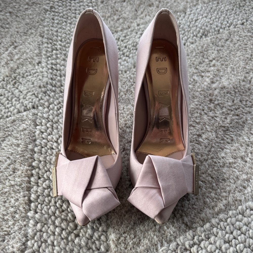Ted Baker Blush Heels with Bow Accent